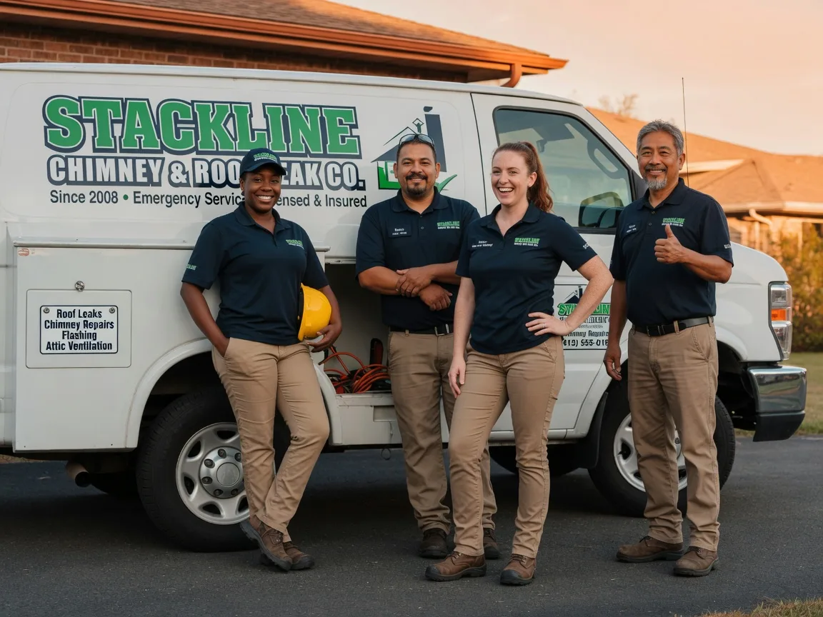 Chimney flashing repair company in Colbert, OK